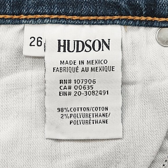 NWT HUDSON Holly High Rise Crop Flare Step Hem Jeans 26 Loss Control NEW - Picture 9 of 9